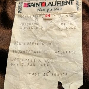 VINTAGE St. Laurent  Rive Gauche Jacket